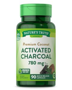 Activated Charcoal Capsules 780mg | 90 Count | Non-GMO, Gluten Free Pills | by Nature's Truth"