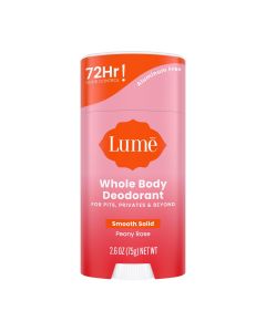 Lume Whole Body Women's Deodorant - Smooth Solid Stick - Aluminum Free - Peony Rose - 2.6oz