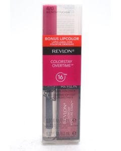 Revlon ColorStay Overtime Moisture Stain 015 Barcelona Nights .27 fl oz with Bonus Lipcolor 470 All Night Fuchsia .07 fl oz