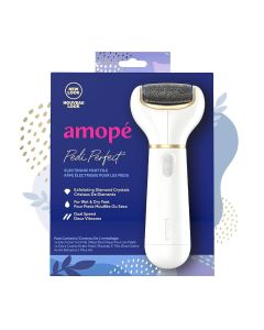 Amope  Pedi Perfect® Electronic Foot File with Diamond Crystals, Removes Hard & Dead Skin, 1Ct"