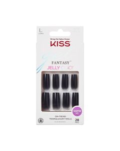 KISS - Gel Fantasy Jelly Color 88740 FJC01 - Long Press-On Nails - 28 Pc