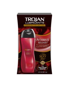 Trojan Lubricants Arouses & Releases, Silicone-Based Personal Lubricant, 3 oz Bottle"