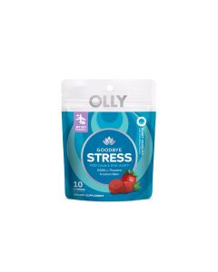 OLLY Goodbye Stress Gummy, GABA, L-Theanine, Lemon Balm, Chamomile, Berry, 10 Ct"