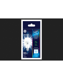 GE Reveal A21 E26 (Medium) LED Bulb Pure Clean Light 75 Watt Equivalence 1 pk