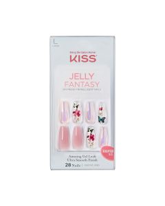 KISS Jelly Fantasy Sculpted Gel Nails, ‘Jelly Cookie’, 28 Count"