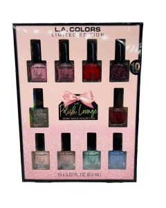 LA Colors, Polish Lounge Gift Set, 17 Ounce, 10 Count"