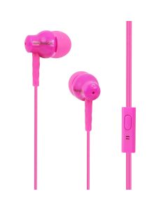 Magnavox MHP4851-PK In-Ear Silicon Earbuds with Microphone - Pink