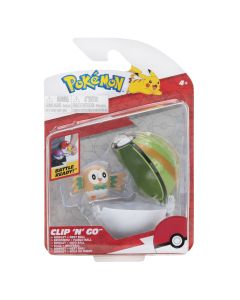 Pokemon Clip 'N' Go Rowlet & Nest Ball