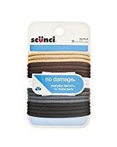 Scunci, No Damage, Khaki Hair Elastics - 18 ea"