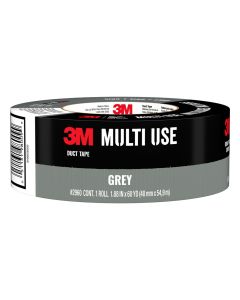 3M Multi-Use Duct Tape, 1.88 in x 60 yd, Gray, 1 Roll/Pack"