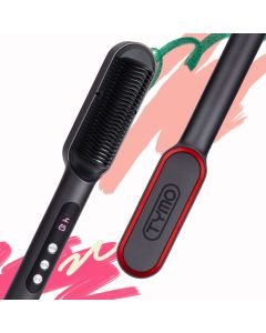 TYMO RING PLUS Ionic Hair Straightener Comb - Hair Straightening Brush & Iron with 9 Temperature Settings & LED Screen, Professional Hair Tools for Styling"