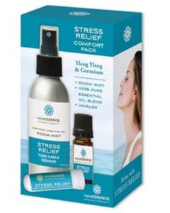 RareESSENCE Stress Relief Comfort Pack  Stress Relief Room Spray, Stress Relief Inhaler, Stress Relief Essential Oil Blend"