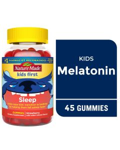 Nature Made Kids First Sleep, Kids Melatonin Gummies, 100% Drug Free Sleep Aid, 45 Count"