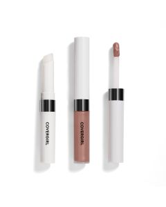 COVERGIRL Outlast All-Day Lip Color Liquid Lipstick And Moisturizing Topcoat, Longwear, Spiced Latte, Shiny Lip Gloss, Stays On All Day, Moisturizing Formula, Cruelty Free, Easy Two-Step Process"