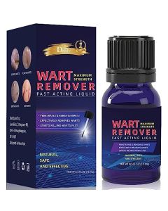 Fast Action Liquid Wart Gel Maximum Strength Liquid with Salicylic Acid - Fast-Acting Wart Liquid Freeze Off Designed for Warts, Plantar Wart, Genital