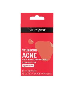 Neutrogena Stubborn Acne Ultra-Thin Blemish Hydrocolloid Patches, Combination Pack - 16 Patches