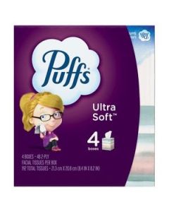 Puffs Ultra Soft Non-Lotion Facial Tissues, 48 Tissues per Cube, 4 Ct - 48 Ct | CVS