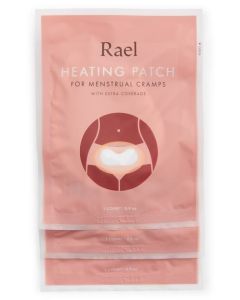 Rael Heating Patch, for Menstrual Cramps, with Extra Coverage, 3 Count"