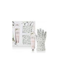 The Kind Edit Co. Spa Botanique Garden Glove Gift Set 125Ml Hand Cream + 1 Pair Garden Gloves