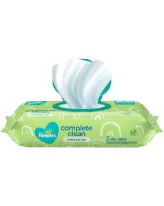 Pampers Baby Wipes Complete Clean, Unscented, 72 Ea"