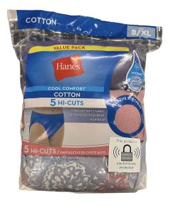 Hanes Hi-Cuts Size L, 5 Pack, Assorted Colors (Unisex)"