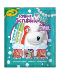 Crayola Scribble Scrubbie Pets, 1 Ct Ocean Animal Toys, Gift for Kids, Beginner Unisex Child Ages 3+"