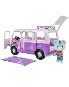 Honey Bee Acres - Rainbow Ridge Collection Flower Groove Van Vehicle with Mini Doll Figure Ages 3 and up