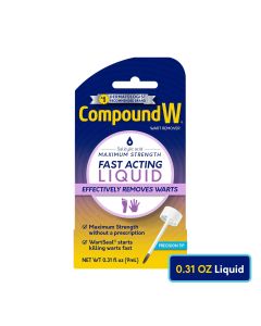 Compound W Maximum Strength Fast Acting Liquid Wart Remover, Salicylic Acid, 0.31 fl oz"