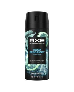 Axe Fine Fragrance Collection Men's Deodorant Spray, Aqua Bergamot Aluminum-Free, 4 oz"