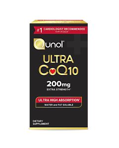 Qunol Ultra CoQ10(200mg)Extra Strength-Ultra High Absorption 45 Soft Gels