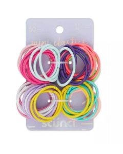 scunci Elastics - Assorted Colors - 2mm/50pk