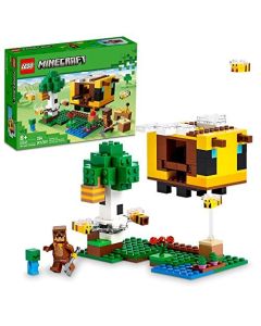 Lego Minecraft the Bee Cottage 21241 Toy Building Set with Honey Bear, Baby Zombie and Bee Figures - Multicolor