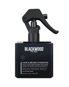 Blackwood For Men Hair & Beard Hydrator | Multi-Use Detangling, Styling & Leave-In Conditioning Mist, 4oz"