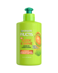 Garnier Fructis Sleek and Shine Leave In Conditioner with Argan Oil, 10.2 fl oz"