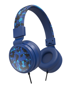 Gabba Goods Kids Safe Sound Adjustable, Foldable 3.5mm Wired Over Ear Headphones with Printed Design"