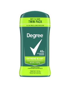 Degree Long Lasting Antiperspirant Deodorant Stick Twin Pack, Mint, 2.7 oz"