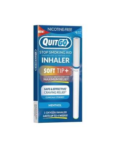 QuitGo, Menthol, Soft Tip Inhaler, Nicorette Alternative & Quit Smoking Aid 1Pk"