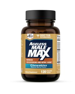 New Vitality Ageless Male Max Delicious Chewable Nitric Oxide Supplement for Men - 120 Chewables *EN