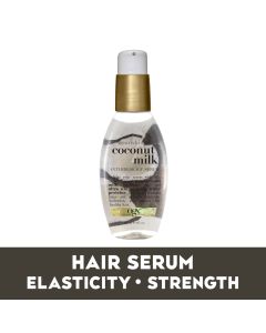 OGX Coconut Milk Moisturizing Strength & Shine, Leave-In Treatment Hair Serum, 4 fl oz"