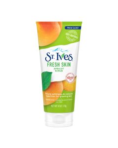 St. Ives Fresh Skin Exfoliating Face Scrub, Apricot Facial Exfoliator 6 oz"