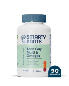 SmartyPants Teen Guy Multi & Omega 3 Fish Oil Gummy Vitamins with D3, C & B12 - 90 ct"