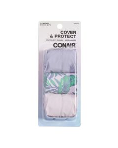 Conair Cover & Protect Shower Caps, 3 pk"