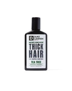 Duke Cannon News Anchor 2-in-1 Hair Wash Tea Tree Eucaliptus & Peppermint Scent, 10 fl oz, 1 Count"