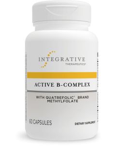 Integrative Therapeutics Active B-Complex - Energy Metabolism Support* - B-Complex Vitamin Supplement with 8 B-Vitamins, Vitamin B12, Folate, Choline - 60 Capsules"