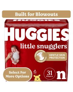 Huggies Little Snugglers Baby Diapers, Size Newborn (up to 10 lbs), 31 Ct (Select for More)"