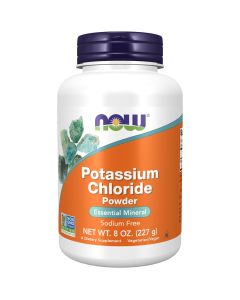 NOW Supplements, Potassium Chloride Powder, Certified Non-GMO, Essential Mineral*, 8-Ounce"