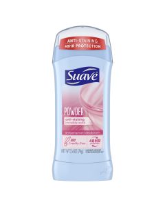 Suave Invisible Solid Antiperspirant Deodorant, Powder, Unisex, 2.6 oz"