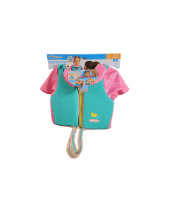 SwimSchool Deluxe Swim Trainer Vest - Level 2 - Up to 50 Lbs - 3 in 1 - Pink/Aqua