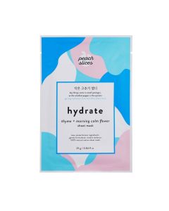 Peach Slices Hydrate Thyme + Morning Calm Flower Sheet Mask Pack Of 2