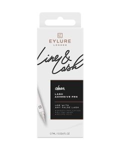 Eylure Line & Lash Felt Tip Adhesive Pen for False Eyelashes, Clear, 0.7 ml"